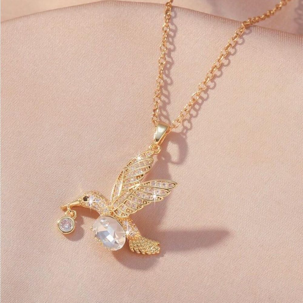 Gold Bird Necklace #1941